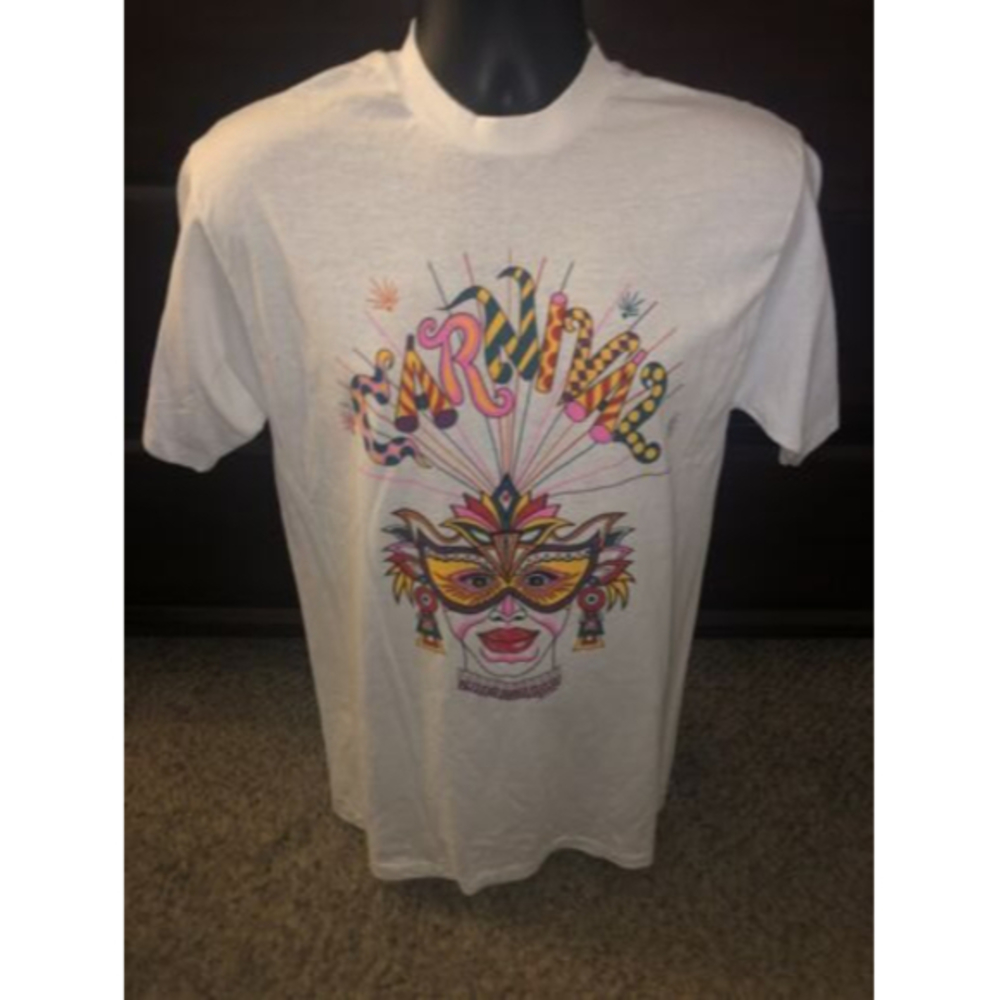 Vintage Carnivals Resort & Casino 1989 Shirt Adult Large‎ White Single Stitch